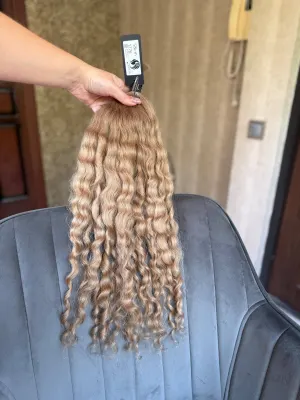 Curly natural hair, 23" (58 cm), 127 g — #LO179 — photo 3