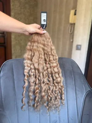Curly natural hair, 23" (58 cm), 127 g — #LO179 — photo 2