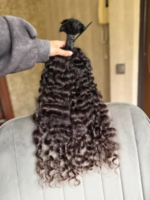 Curly natural hair, 20.5" (52 cm), 152 g — #NA3 — photo 3