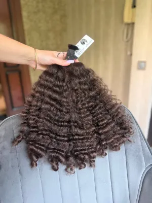 Curly natural hair, 16.5" (42 cm), 186 g — #AA2119
