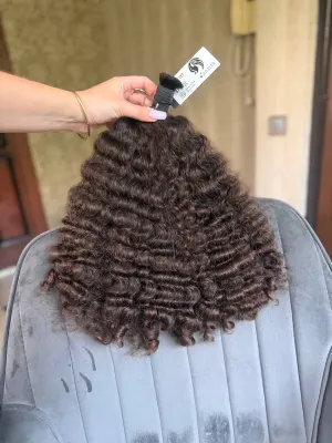 Curly natural hair, 16.5" (42 cm), 186 g — #AA2119 — photo 3