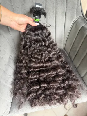 Curly natural hair, 21.5" (55 cm), 127 g — #UU112 — photo 4