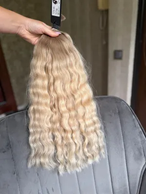 Wavy natural hair, 21" (53 cm), 123 g — #LO221 — photo 2