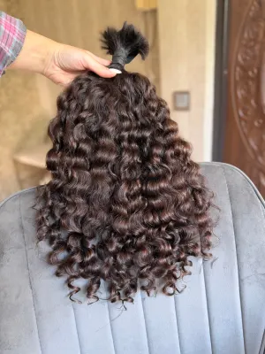 Curly natural hair, 19.5" (50 cm), 169 g — #UU156