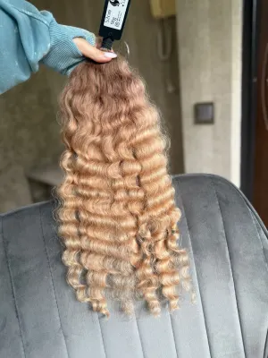 Curly natural hair, 20.5" (52 cm), 91 g — #LO239