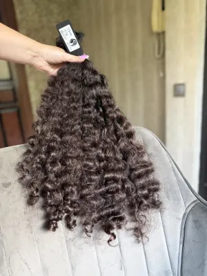 Curly natural hair, 21" (53 cm), 153 g — #UU129 — photo 3