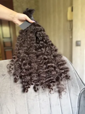 Curly natural hair, 21" (53 cm), 153 g — #UU129 — photo 2