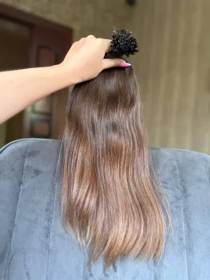 Straight natural hair, 19.5" (49 cm), 109 g — #UU32 — photo 3