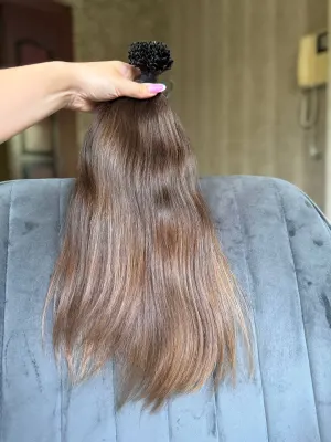 Straight natural hair, 19.5" (49 cm), 109 g — #UU32
