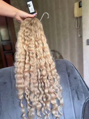 Curly natural hair, 29.5" (75 cm), 155 g — #LO215 — photo 2