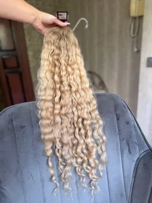 Curly natural hair, 29.5" (75 cm), 155 g — #LO215 — photo 3