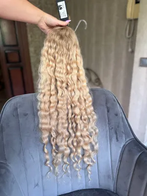 Curly natural hair, 29.5" (75 cm), 155 g — #LO215