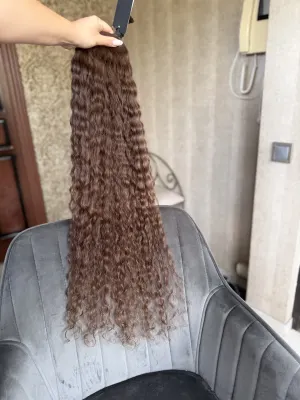 Curly natural hair, 32.5" (82 cm), 117 g — #LO151 — photo 2