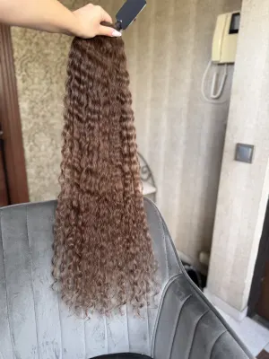 Curly natural hair, 32.5" (82 cm), 117 g — #LO151
