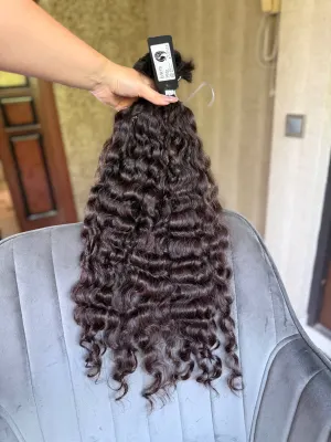 Curly natural hair, 25" (64 cm), 191 g — #UU116 — photo 3