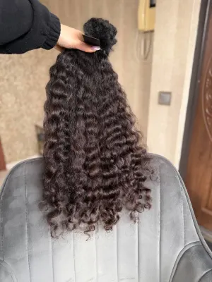 Curly natural hair, 22.5" (57 cm), 156 g — #TY5