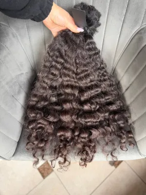 Curly natural hair, 22.5" (57 cm), 156 g — #TY5 — photo 2