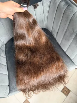 Straight natural hair, 28.5" (72 cm), 177 g — #UU17 — photo 3