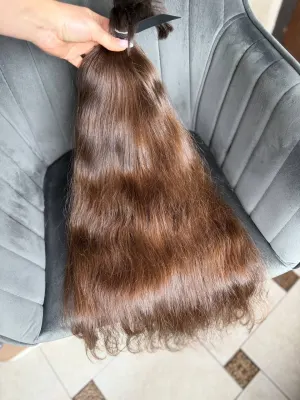 Straight natural hair, 28.5" (72 cm), 177 g — #UU17 — photo 4