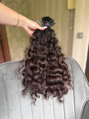 Curly natural hair, 20.5" (52 cm), 137 g — #UU108 — photo 2