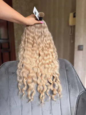 Curly natural hair, 23.5" (60 cm), 115 g — #LO143 — photo 3