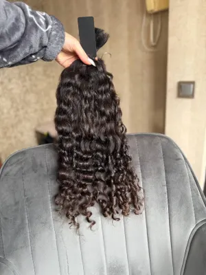 Curly natural hair, 20.5" (52 cm), 79 g — #UU59 — photo 2