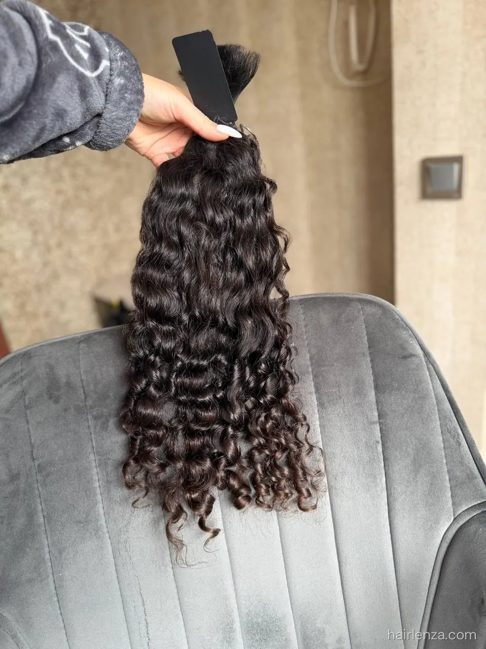 Curly natural hair, 20.5" (52 cm), 79 g — #UU59