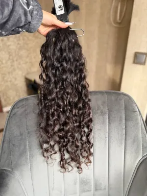 Curly natural hair, 20.5" (52 cm), 79 g — #UU59 — photo 4