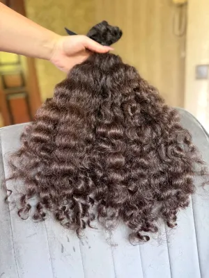 Curly natural hair, 19.5" (50 cm), 177 g — #UU119 — photo 2