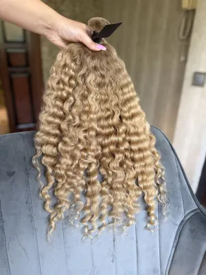 Curly natural hair, 21" (53 cm), 142 g — #LO140 — photo 2