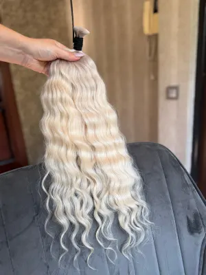 Curly natural hair, 20.5" (52 cm), 93 g — #LO92