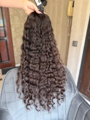 Curly natural hair, 31.5" (80 cm), 266 g — #UU121 — photo 4