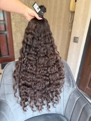 Curly natural hair, 31.5" (80 cm), 266 g — #UU121 — photo 3