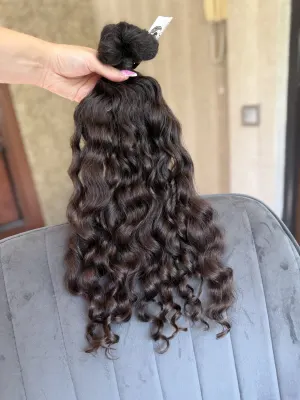 Curly natural hair, 19.5" (50 cm), 112 g — #UU87 — photo 3