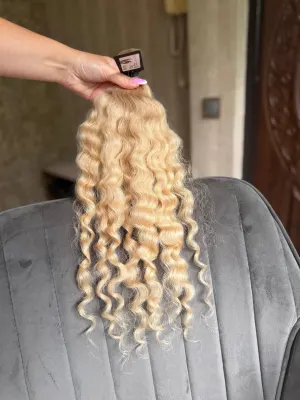 Curly natural hair, 19.5" (49 cm), 63 g — #LO216