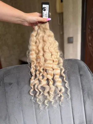 Curly natural hair, 19.5" (49 cm), 63 g — #LO216 — photo 3