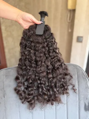 Curly natural hair, 19.5" (49 cm), 123 g — #UU138 — photo 3
