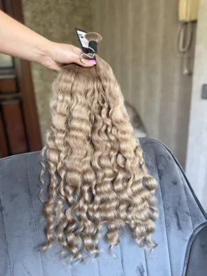 Curly natural hair, 21.5" (55 cm), 141 g — #LO124 — photo 3