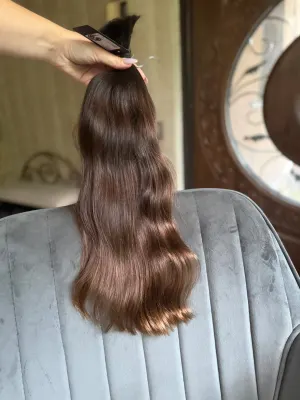 Wavy natural hair, 21" (53 cm), 74 g — #AA4561 — photo 2