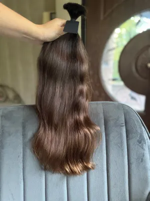 Wavy natural hair, 21" (53 cm), 74 g — #AA4561 — photo 4