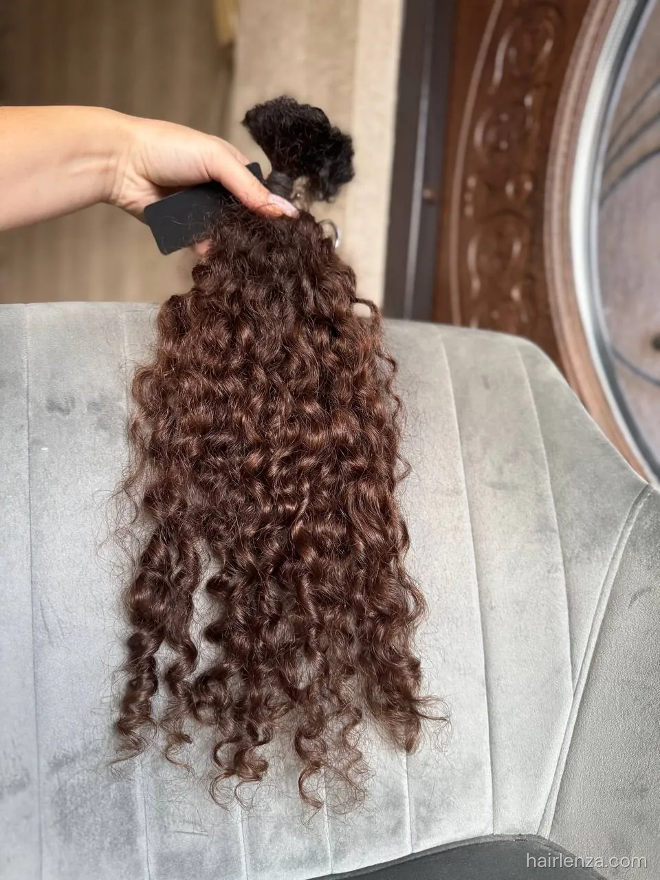 Curly natural hair, 19.5" (50 cm), 72 g — #AA5638