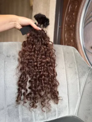Curly natural hair, 19.5" (50 cm), 72 g — #AA5638
