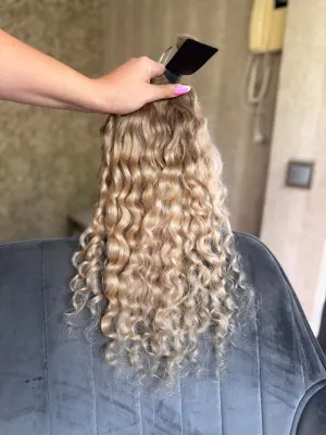 Curly natural hair, 20" (51 cm), 127 g — #LO202 — photo 2