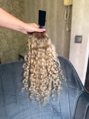 Curly natural hair, 20" (51 cm), 127 g — #LO202