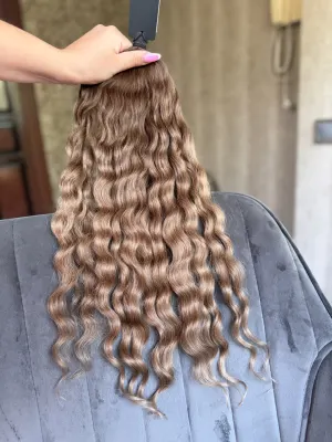 Curly natural hair, 22" (56 cm), 104 g — #LO162 — photo 2