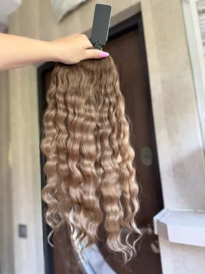 Curly natural hair, 22" (56 cm), 104 g — #LO162 — photo 3