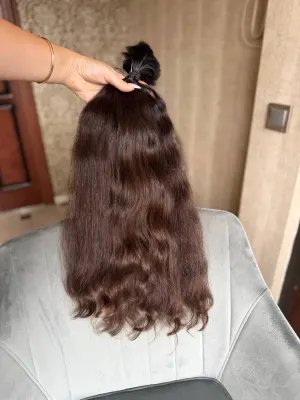 Wavy natural hair, 23" (59 cm), 110 g — #AA6099