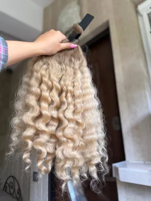 Curly natural hair, 21" (53 cm), 120 g — #LO210 — photo 3