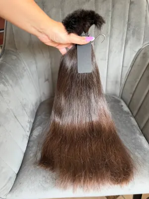 Straight natural hair, 20.5" (52 cm), 129 g — #AA4573 — photo 3