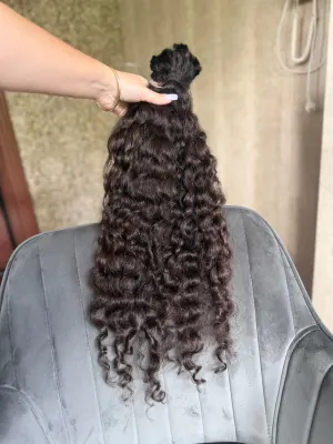 Curly natural hair, 25.5" (65 cm), 166 g — #TY24